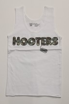 NEW! AUTHENTIC HOOTERS LYCRA WHITE CAMO GIRLS (XS) X-SMALL UNIFORM TANK TOP - £24.03 GBP