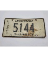 1978 Illinois License Plate Land of Lincoln Livery Garage Decor Classic ... - $15.00