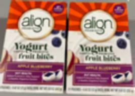 Align Probiotic Yogurt Coated Fruit bites 21 Pouches, 2 Pack  - $29.95 Align Probiotic Yogurt Coated Fruit bites 21 Pouches, 2 Pack  - $29.95