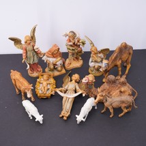 1990s Vintage Christmas Nativity Figure Lot Angels + Animals Avg 5&quot; Scale - £55.14 GBP