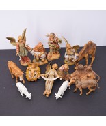 1990s Vintage Christmas Nativity Figure Lot Angels + Animals Avg 5&quot; Scale - £53.93 GBP