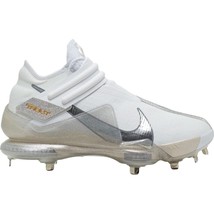Nike Force Zoom Trout 7 Metal Cleats White | Metallic Gold Size 12 - $130.95