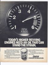 80's Castrol GTX Motor Oil Print Ad Automobile Car 8.5" x 11" - $19.75