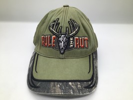 BUCK WEAR Rule The Rut Hunting Hat Deer Skull Antlers Camo Brim Adjustab... - $240.40 MXN