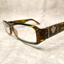 Versace Striped Green Eyeglasses FRAMES ONLY - Mod 3087 662 52-17-135 Italy - $52.42