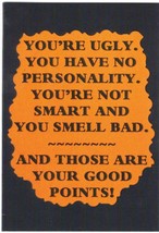 Love Note Any Occasion Greeting Cards 3285C You're Ugly No Personality Comic Fun - $1.99