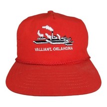 Vintage 90s Red Valliant Oklahoma Souvenir Sahara Brand Rope Hat Adjusta... - £22.41 GBP