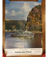 Original vintage travel poster RHEINLAND-PFALZ National Tourism Board GE... - $134.23 CAD