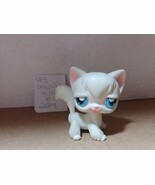 Littlest Pet Shop Snow White Angora Kitty Cat - $6.00