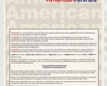 American Airlines 767-300 Passenger Safety Card 2000 For Your Safety - £17.13 GBP