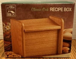 Alco Classic Oak Recipe Box - £11.59 GBP