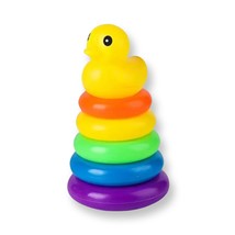 Stacking Rings Toy Educational Colorful Development Yellow Duck - £8.47 GBP+