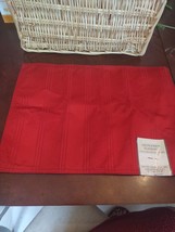 Encore Microfiber Placemats 13 In X 18 In Red - £7.83 GBP