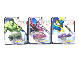 Hot Wheel Marvel HULK - Cyclops & Magneto Collectible Character Cars - Mattel - $38.02