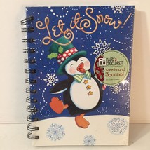 New Mary Engelbreit Wire Bound Christmas Holiday Journal Let It Snow Penguin - $12.85