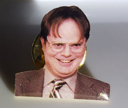 Dwight Schrute The Office Enamel Pin Tie Gold Back - £6.88 GBP