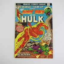 Marvel Team-Up #18 Comic Book Human Torch &amp; Hulk Cover Vintage 1973 - £23.91 GBP