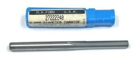 5.65mm (.2224&quot;) 4-Flute Carbide Reamer Straight Flute MA Ford 2722240 - $47.84