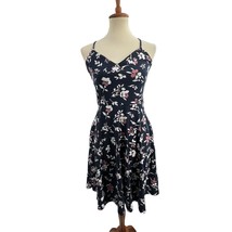 Nine Britton Navy Floral Knit Dress Size MP - £22.00 GBP