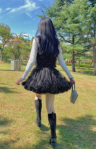 A-line BLACK Fluffy Tulle Skirt Women Girl Custom Plus Size Short Tulle Skirt image 3