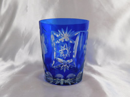 Blue Cut to Clear Drinking Glass # 23592 - $28.66
