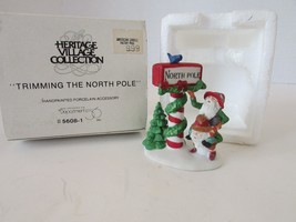 Dept 56 56081 Trimming the North Pole Santa&#39;s Elf Figure  Heritage Villa... - $9.45