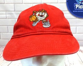 Looney Tunes Taz Red Baseball Cap With Embroidered Basketball Graphic St... - $11.40