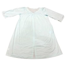 VTG Miss Elaine Light Blue Teal Nylon Classics 3/4 Sleeve Nightgown Size... - £29.26 GBP