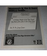 Gladys Knight &amp; The Pips Cash Box Magazine Photo Ad Vintage 1970 Leslie ... - $27.25 CAD