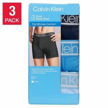 Calvin Klein Men&#39;s Boxer Brief 3 Pack Classic Fit Signature Logo Sizes S - XL - £22.90 GBP