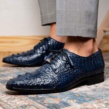 Marco Di Milano genuine Premium Nile Crocodile Skin Shoes, Italian leather Nilo image 8