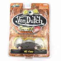 Jada Toys Von Dutch Garage Chop Shop &#39;40 1940 Ford Flat Gray Diecast 1/64 Scale - £24.99 GBP