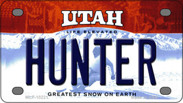 Hunter Utah Novelty Mini Metal License Plate Tag - £11.71 GBP