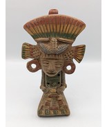 Primitive AZTEC Mayan Mexico Clay Flute Whistle Folk Art Pottery 8.5&quot;  - £169.32 GBP