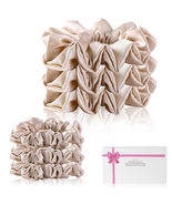 Silk Satin Scrunchies for Women 6 Pack - Assortment Sizes Soft Stylish S... - £11.09 GBP