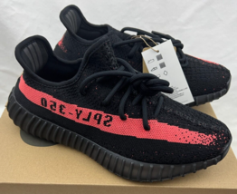 Adidas Yeezy Boost 350 V2 Core Black Red BY9612 Kanye West Shoes Men&#39;s Size 6 - £252.91 GBP