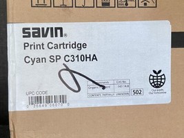 Ricoh Savin Lanier Genuine Toner Cyan SP C310HA - $71.11