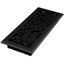 Imperial RG3460 Wonderland Decorative Floor Register, 4 x 12-Inch, Black Iron - $29.86