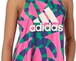 NEW Adidas X Farm Rio Tank Top Women Sz SMALL (HS1203) Pink Green Camp S... - $28.04