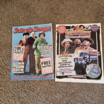 Vintage LOT of 2 Soitenly Stooges Entertainment Catalog w/ Order forms 2000 2007 - £14.93 GBP