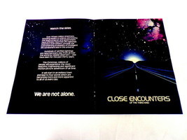 ORIGINAL Vintage 1977 Close Encounters Of Third Kind 12x18 Industry Ad P... - £115.97 GBP