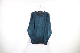 Vtg 90s Pierre Cardin Womens Small Blank Glitter Metallic Disco Knit Sweater USA - £38.25 GBP