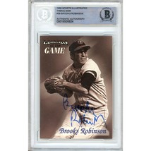 Brooks Robinson Orioles Auto 1998 Sports Illustrated Then and Now Card BAS Slab - £62.90 GBP