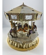 Vintage Large Holiday Creations Carouse Christmas Merry Go Round 2000 Un... - $79.99 CAD