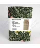 Ikea KARRDUNORT Twin Duvet Cover &amp; 1 Pillowcase Dark Green Multicolor  New - $63.35