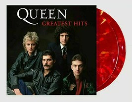 Queen Greatest Hits 2X Vinyl New! Exclusive Limited Edition Ruby Blend Red Lp! - £43.72 GBP