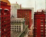 Vtg Cartolina 1910s Chicago Illinois Il Dearborn Street Da JACKSON Blvd Unp - $5.08