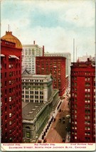 Vtg Cartolina 1910s Chicago Illinois Il Dearborn Street Da JACKSON Blvd Unp - £4.04 GBP