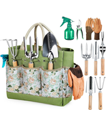 Gardening Tools 9-Piece Heavy Duty Garden Hand Tools with Fashion and Du... - $43.49
