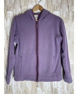 LL Bean Misses Micro Fleece Sweater Jacket Womens M Medium Reg 0-GLU1 - £14.68 GBP